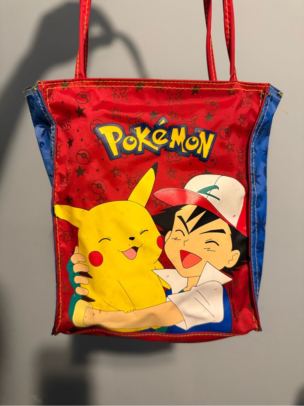 Vintage Pokémon Pikachu & Ash Bag
